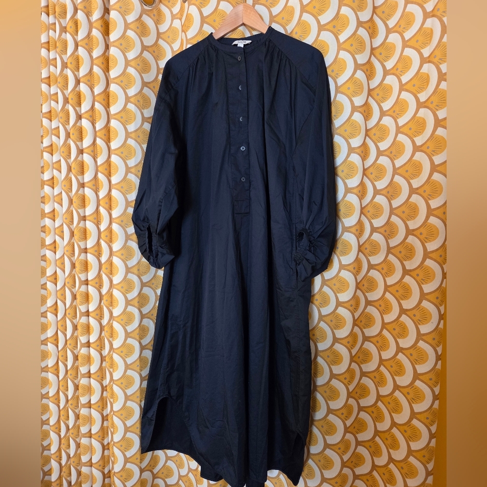 COS Navy Oversized Maxi Dress